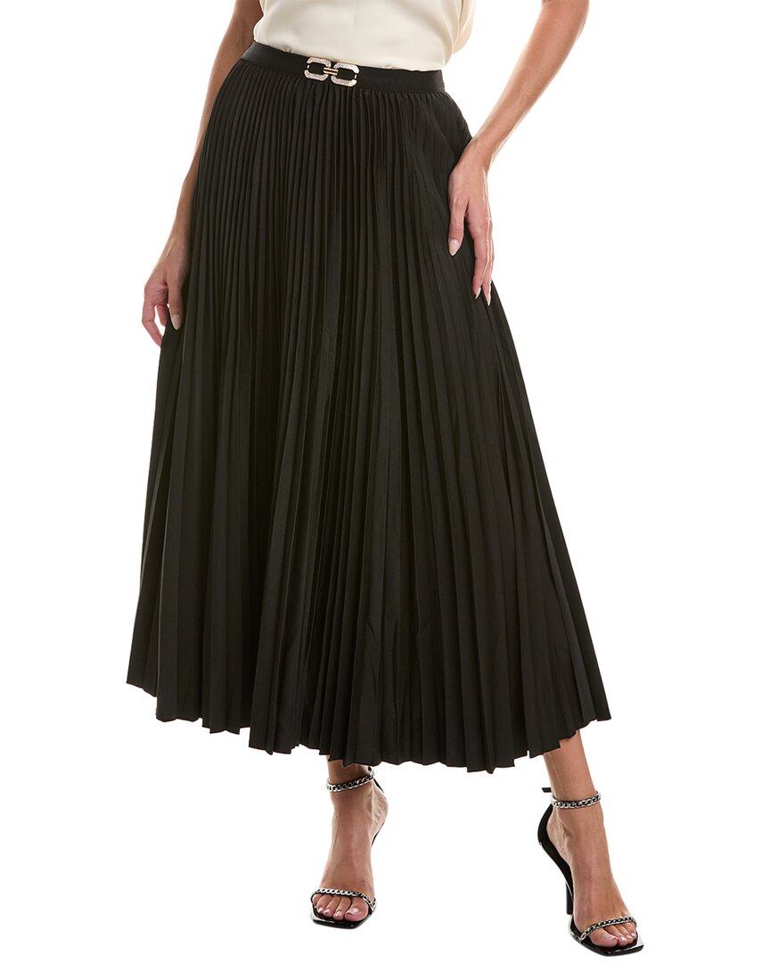 Gracia Pleated Midi Skirt