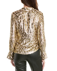 Simkhai Luella Silk-Blend Top