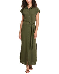 Stella + Lorenzo Cap Sleeve Maxi Dress Green