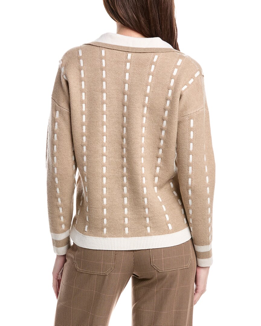 Elie Tahari Cashmere Polo Sweater