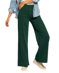 Current/Elliott The Timeless Amazon Wide Leg Jean Green 23" Waist