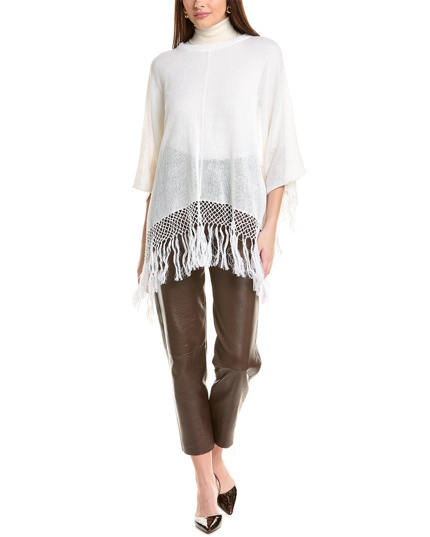 Brunello Cucinelli Linen & Wool-Blend Poncho Multi Regular 4 (S)