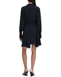 Reiss Reiss Ellie Plain Belted Flippy Dress