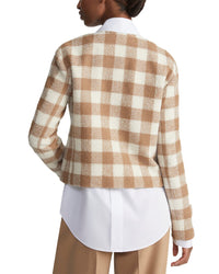 Lafayette 148 New York Collarless Patch Pocket Wool-Blend Jacket