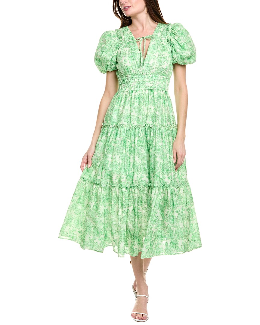 Derek Lam 10 Crosby Philippa Midi Dress Green 4