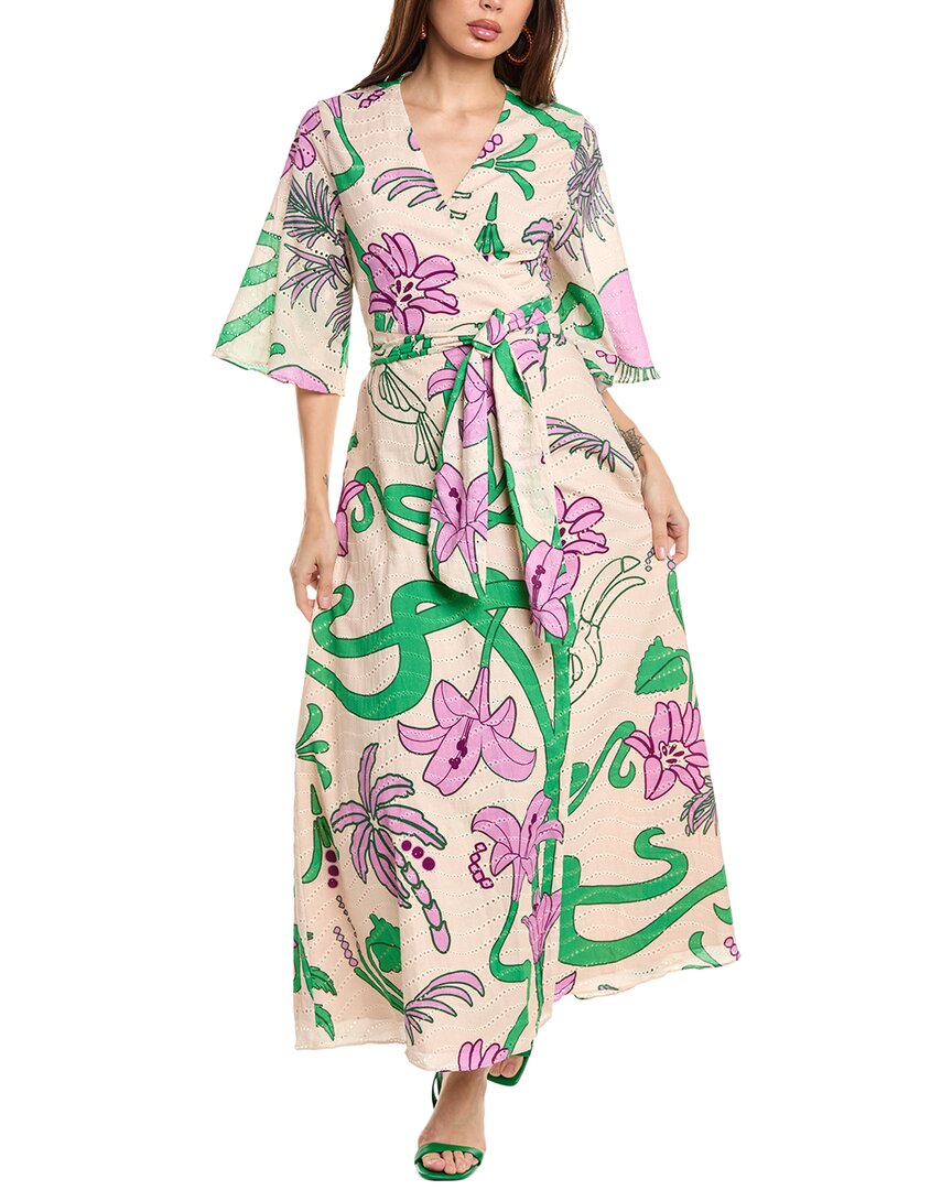 Juan De Dios Teresa Wrap Dress Purple 0