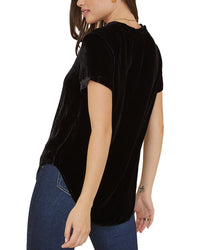 Bella Dahl V-Neck Silk-Blend T-Shirt
