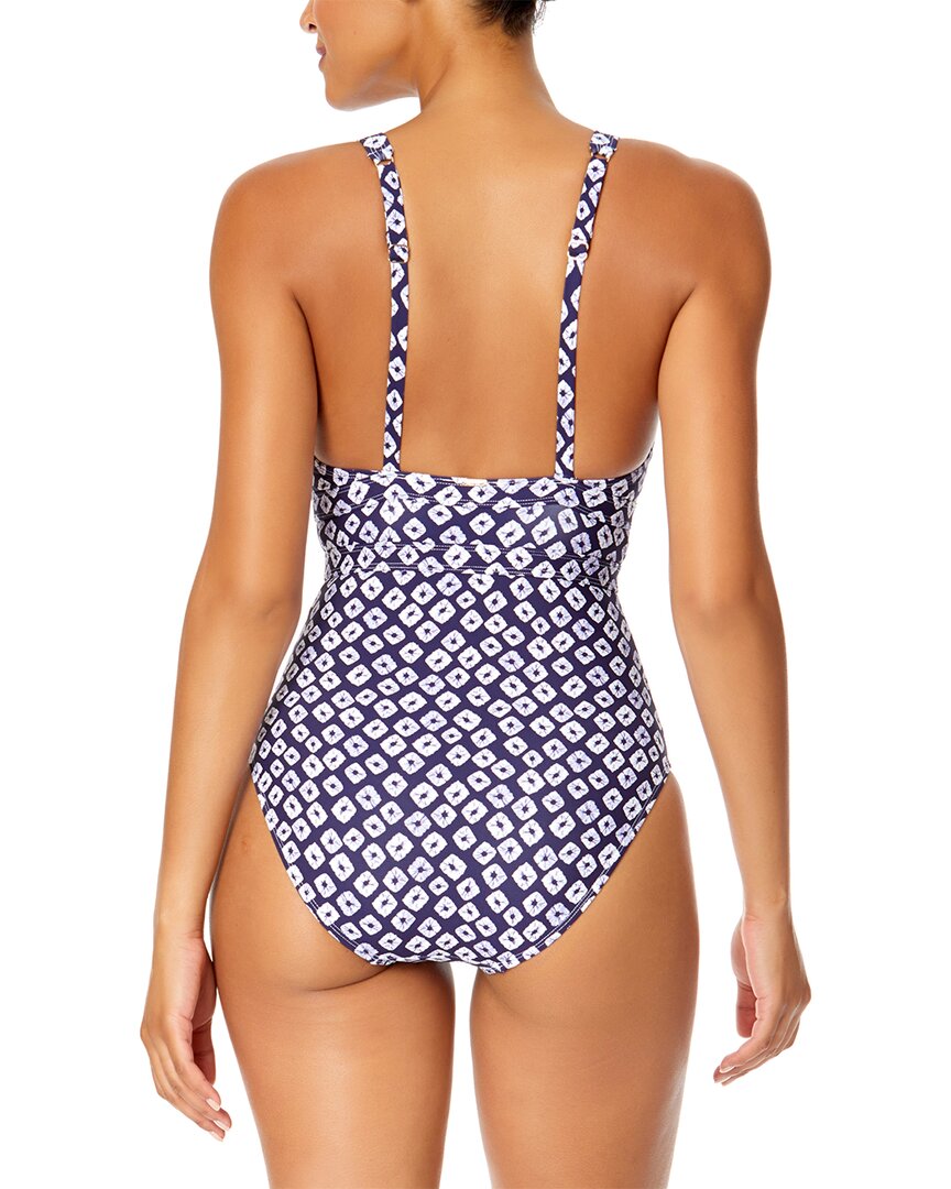 Anne Cole Double Ring Plunge Front One-Piece