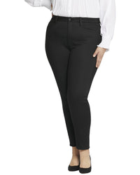 Nydj Plus Ami Black Rinse Skinny Leg Jean Black
