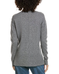 Incashmere Seam Detail High-Low Wool & Cashmere-Blend Sweater