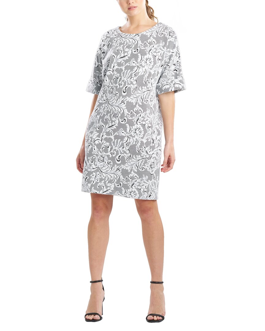 Natori Floral Jacquard Dress Black Regular 0 (XS)