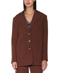 Walter Baker Jagger Oversized Fit Blazer Chocolate