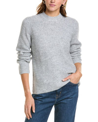Vince Shaker Rib Wool & Alpaca-Blend Sweater Regular 4 (S) Grey Multi