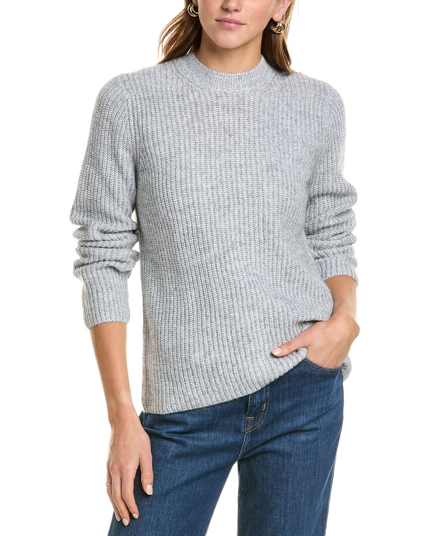 Vince Shaker Rib Wool & Alpaca-Blend Sweater Regular 4 (S) Grey Multi