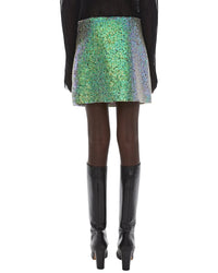 Helmut Lang Relaxed Fit Sequin Mini Skirt