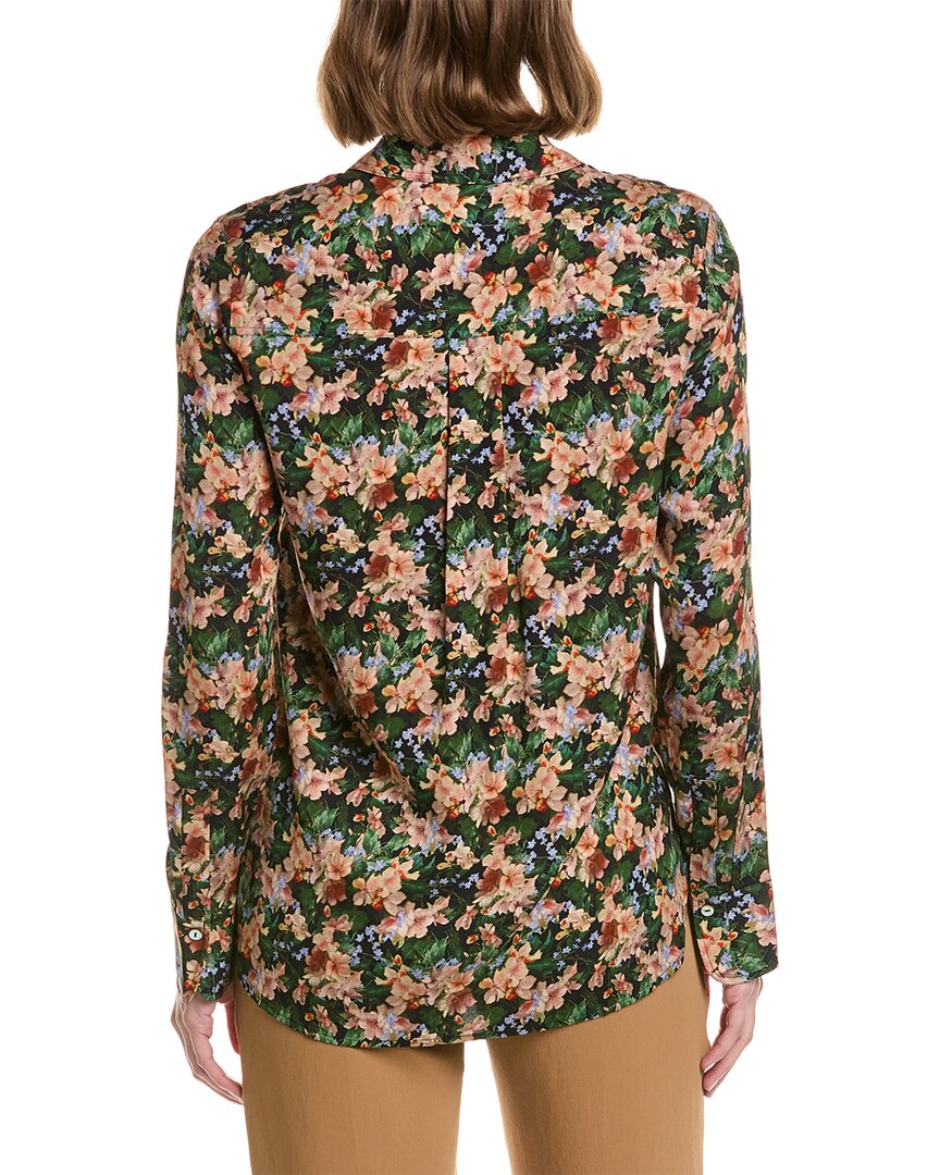Vince Slim Fit Silk-Blend Blouser