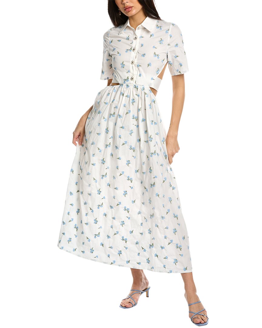 Sister Jane Lapis Shell Shirtdress White Regular 8 (M)
