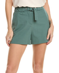 Maje Wool-Blend Short Green