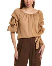 Vince Camuto Off-The-Shoulder Top Beige