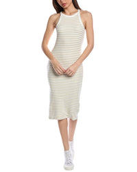 Atm Anthony Thomas Melillo Rib Stripe Tank Maxi Dress White