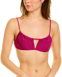 Vix Louise Nina Square Neck Bikini Top Purple