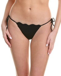 Vix Firenze Lou Tie Side Full Bikini Bottom Black Regular 16 (XL)