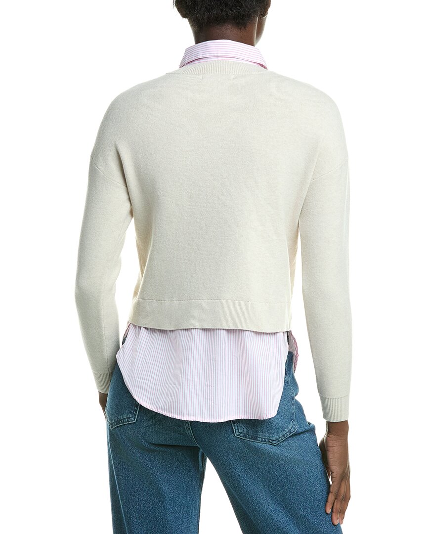 Design History Stripe Two-Fer Sweater