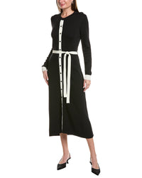 Yal New York Button-Up Sweaterdress Black Regular 12 (L)