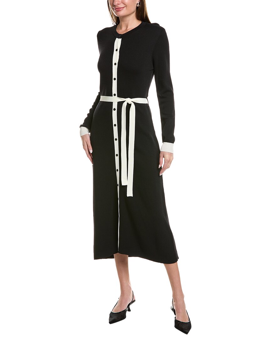 Yal New York Button-Up Sweaterdress Black Regular 12 (L)