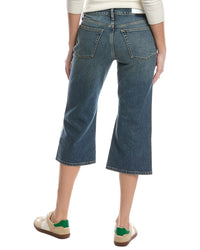 Re/Done Distress Super Crop Flare Jean