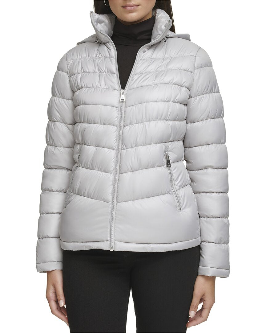 Kenneth Cole Kenneth Cole Short Zip Puffer Coat