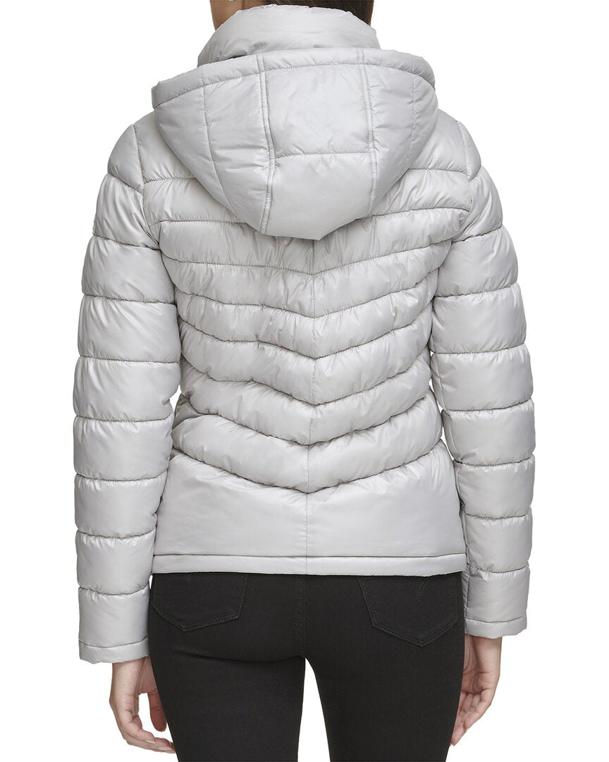 Kenneth Cole Kenneth Cole Short Zip Puffer Coat