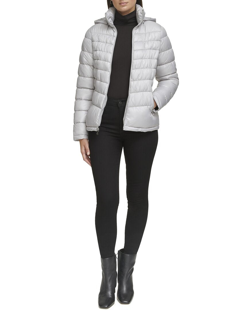 Kenneth Cole Kenneth Cole Short Zip Puffer Coat