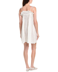 Ganni Embroidered Mini Dress