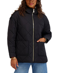 Kensie Kensie Cire Medium Quilted Jacket