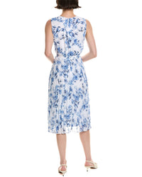 Anne Klein Accordion Pleated Midi Dress