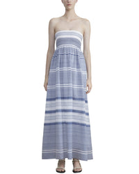 Lafayette 148 New York Strapless Silk-Blend Dress Multi