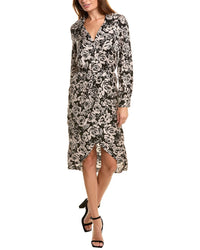 The Kooples Rose Midi Dress Beige