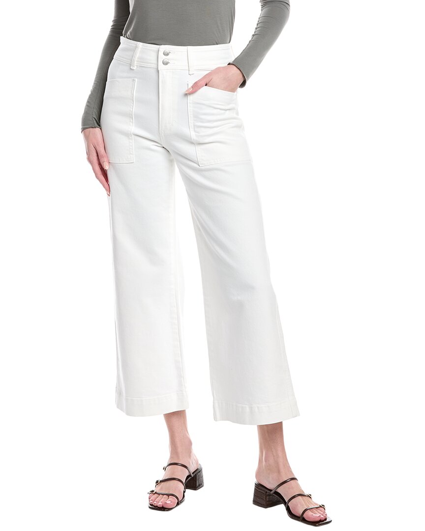Joe’S Jeans White Wide Leg Cargo Ankle Jean White