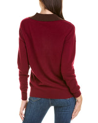 InCashmere Incashmere Colorblocked Cashmere Polo Shirt