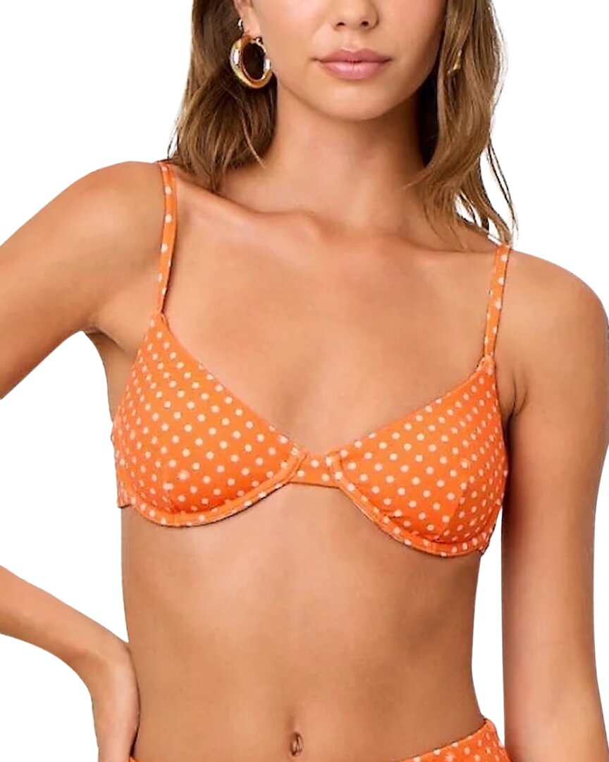La Porte Emily Underwire Bikini Top Orange