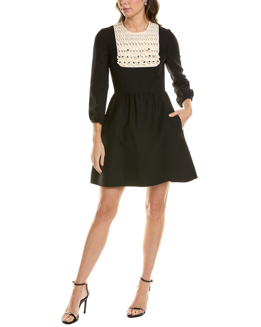 Valentino Wool & Silk-Blend A-Line Dress
