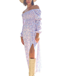Cabana Life Puff Sleeve Maxi Dress Regular 4 (S) Multi