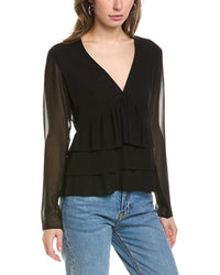 The Kooples Pleated Top
