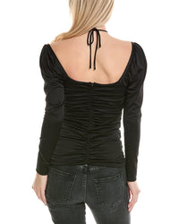 Ganni Ruched Blouse