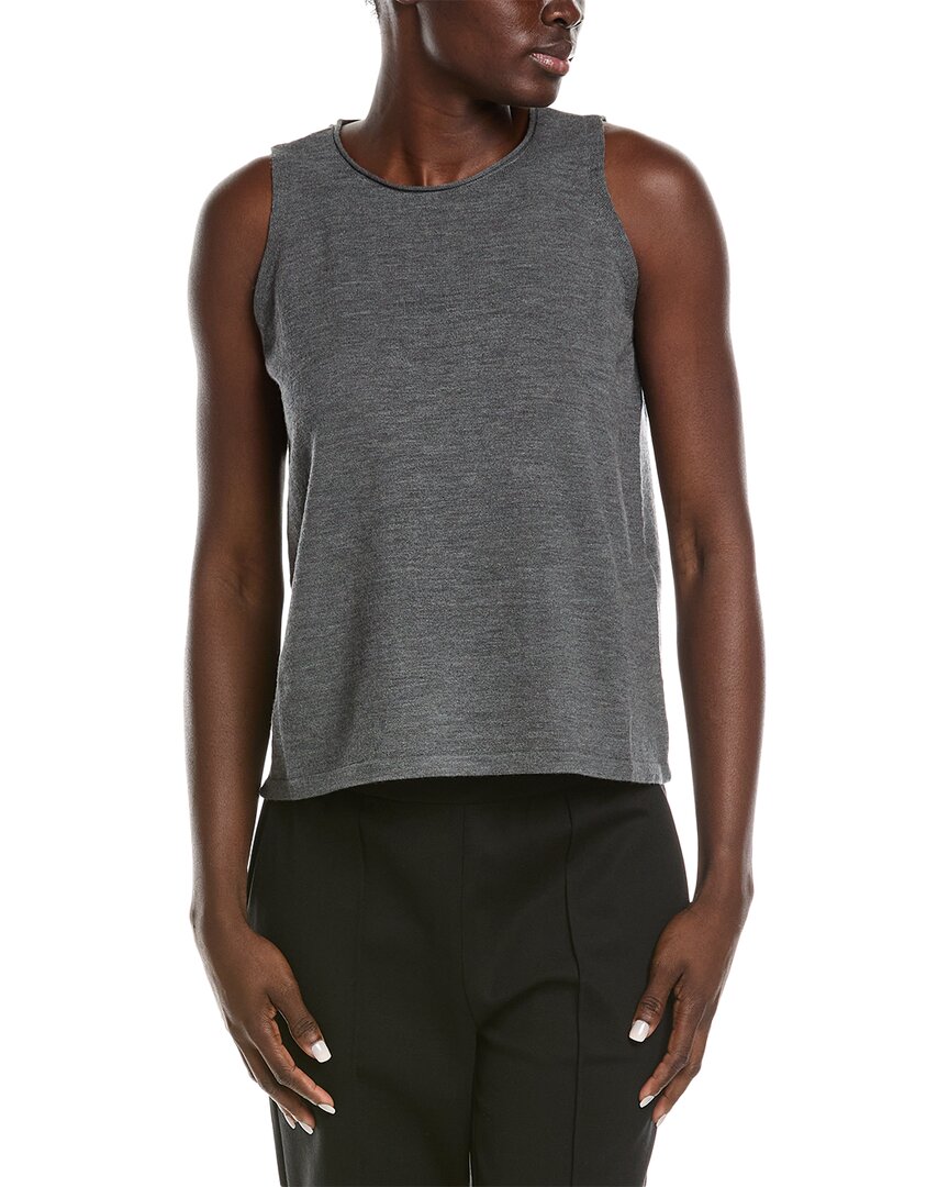 Eileen Fisher Crewneck Wool Shell