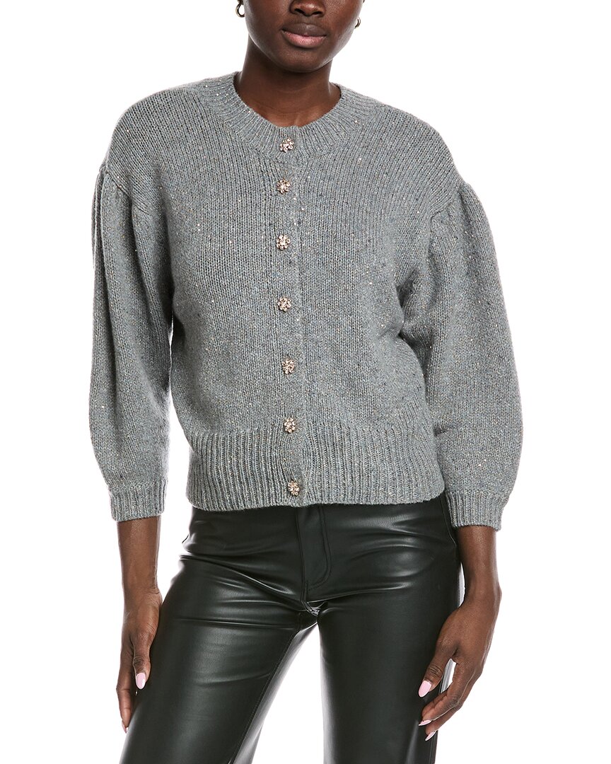Autumn Cashmere Sequin Cashmere-Blend Cardigan