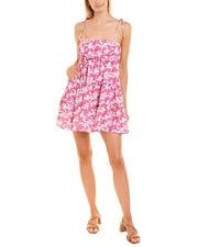 Celina Moon Babydoll Tiered Mini Dress