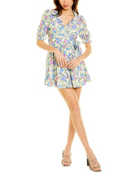 To My Lovers Wrap Mini Dress Green