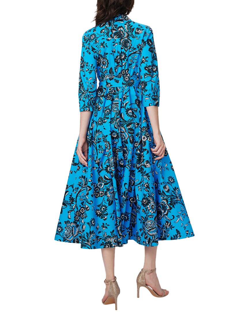 diane von furstenberg blue floral dress Diane von Furstenberg Asymmetric Floral Wrap Dress